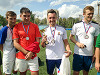 В Орле впервые состоялись игры Кубка по футболу на призы Орловской митрополии. 29 августа 2015 г.