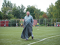 В Орле впервые состоялись игры Кубка по футболу на призы Орловской митрополии. 29 августа 2015 г.